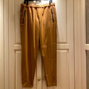 Rag & Bone drawstring waist camel wool pants size 10.